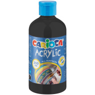 Akrilna barva, črna, 250 ml - Carioca