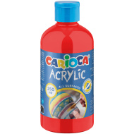 Akrilna barva, rdeča, 250 ml - Carioca