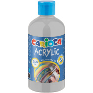 Akrilna barva v srebrni barvi 250 ml - Carioca