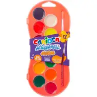 Akvarelni set s 12 neonskimi barvami 30 mm - Carioca