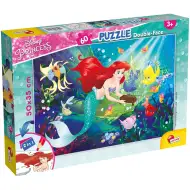 Ariel mala morska deklica 2 v 1, 60-delni puzzle in pobarvanka 50x35 cm – Lisciani