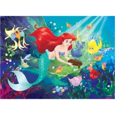 Ariel mala morska deklica 2 v 1, 60-delni puzzle in pobarvanka 50x35 cm – Lisciani slika 2