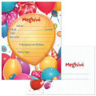 Ars Una: 10-delni barvni vabilni komplet z baloni in ovojnico