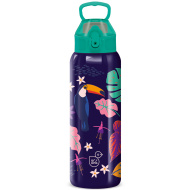 Ars Una: 3D dvoslojna kovinska flaška z motivom tukana, 700 ml