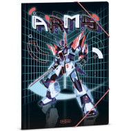 Ars Una: A.R.M.S. mapa z elastiko z robotskim vzorcem, velikost A4