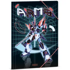 Ars Una: A.R.M.S. mapa z elastiko z robotskim vzorcem, velikost A4