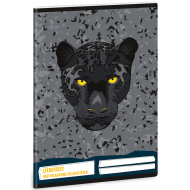 Ars Una: Black Panther zvezek za domače naloge s potiskom panterja, 38 listov, A5