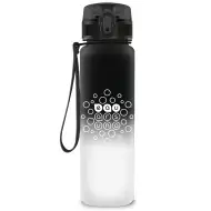 Ars Una: Črno-bela BPA-free steklenica z barvnim prelivom 600 ml