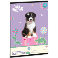Ars Una: Cute Animals - Aussie A/5 črtast zvezek za 1. razred 14-32