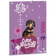 Ars Una: Cute Animals - Mapa z elastiko A/4 z vzorcem mladička jazbečarja