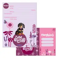 Ars Una: Cute Animals - Puppy mačji set 10 vabil z ovojnicami