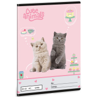 Ars Una: Cute Animals - Tea Party nečrtan zvezek A5 20-32