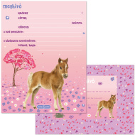 Ars Una: Cute Animals Horse, konjeniški 10-delni komplet vabil z ovojnicami