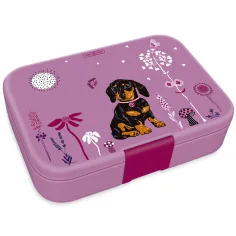 Ars Una: Cute Animals Puppy razdeljen zabojček za malico s kužkom 15,3×21,6×5,2 cm
