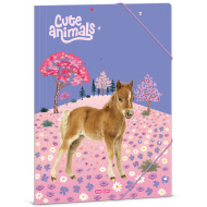 Ars Una: Cute animals - Horse mapa z elastiko, velikost A4
