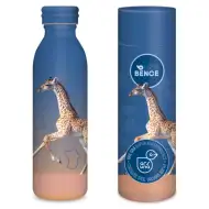Ars Una Icons of the Wild – Dvojstenska kovinska steklenica z žirafami 600 ml