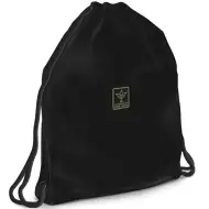 Ars Una: Jet črne barve najstniški vreča za šport, športna torba 37,5x46 cm