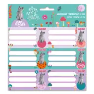 Ars Una: Luštne živali - Paket nalepk za zvezke z motivom mačk 3x6 kosov