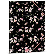 Ars Una: Magnolia cvetlična mapa z elastiko, velikost A4