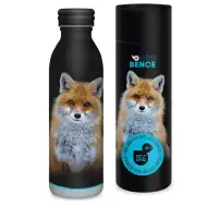 Ars Una: Máté Bence - Dvostenska kovinska steklenica za vodo z motivom lisice v darilni embalaži 600ml