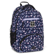 Ars Una: Navy bloom ergonomska šolska torba, nahrbtnik 27 L