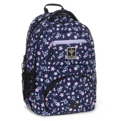 Ars Una: Navy bloom ergonomska šolska torba, nahrbtnik 27 L