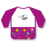 Ars Una: Nepremočljiv predpasnik z dolgimi rokavi za slikanje - Pink Splash