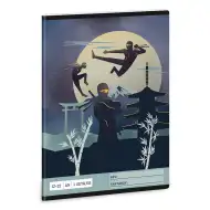 Ars Una: Ninjas in the Dark A/5 črtast zvezek za 3. razred 12-32