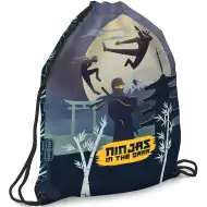 Ars Una: Ninjas in the dark telovadna vrečka, športna vrečka 32x42 cm