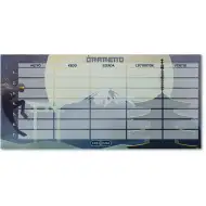 Ars Una: Ninje v temi enolistni, dvostranski urnik