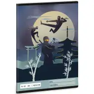 Ars Una: Ninje v temi zvezek z vrsticami za 2. razred, format A/5, 16-32 strani