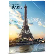 Ars Una: Parizska mestna panorama gumijasta mapa A/4