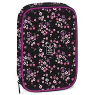 Ars Una: Pearl Blossom Black večplastni peresnica s cvetličnim vzorcem 15,5x22,5x4,5cm