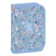 Ars Una: Pearl Blossom modra zložljiva napolnjena peresnica 12,8×19,3×3,6 cm
