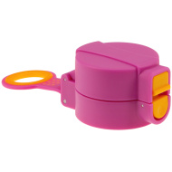 Ars Una: Pokrov za bidon z varnostnim zaklepom v rožnati barvi, primeren za bidone s prostornino 350–650 ml