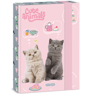 Ars Una: Prikupne živali - čajanka, škatla za zvezke z mačkami A/5