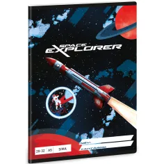 Ars Una: Space Explorer zvezek brez črt A/5 20-32