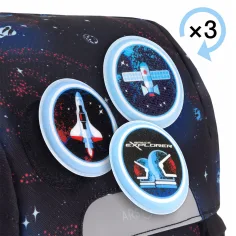 Ars Una: Space explorer easy-pack šolska torba, nahrbtnik 27x38x18 cm slika 6