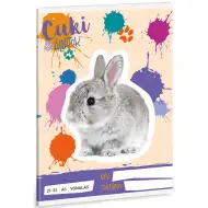 Ars Una: Srčkani živali - Zajček, črtasti zvezek A/5 21-32