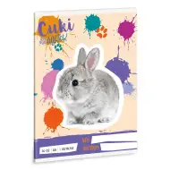 Ars Una: Srčkani živali - zajček A/5 zvezek s črtami za 1. razred 14-32