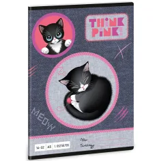 Ars Una: Think Pink črtast zvezek za 1. razred 14-32 A5