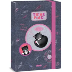 Ars Una: Think Pink luštna škatla za zvezke A/4 z motivom muc