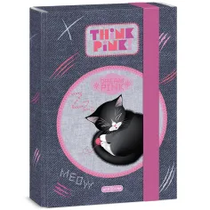 Ars Una: Think Pink luštna škatla za zvezke A5 z mačkami