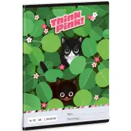 Ars Una: Think Pink mačji črtasti zvezek za 2. razred A/5 16-32