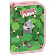 Ars Una: Think Pink mačji napolnjen raztegljiv peresnica 12,8x19,3x3,6 cm