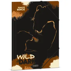 Ars Una: Wild in the dark dosje z elastiko z motivom levov, velikost A4