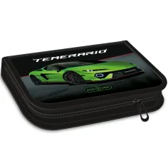 Ars Una: Zložljiv napolnjen peresnik z motivom Lamborghini v zeleni barvi, 12,8 x 19,3 x 3,6 cm