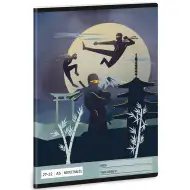 Ars Una: Zvezek A/5 s karo vzorcem Ninjas in the dark 27-32