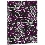 Ars Una: mapa z elastiko s cvetličnim vzorcem sakure, velikost A4