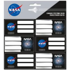 Ars Una: pakirane nalepke za zvezke z motivom NASA, 3 x 6 kosov